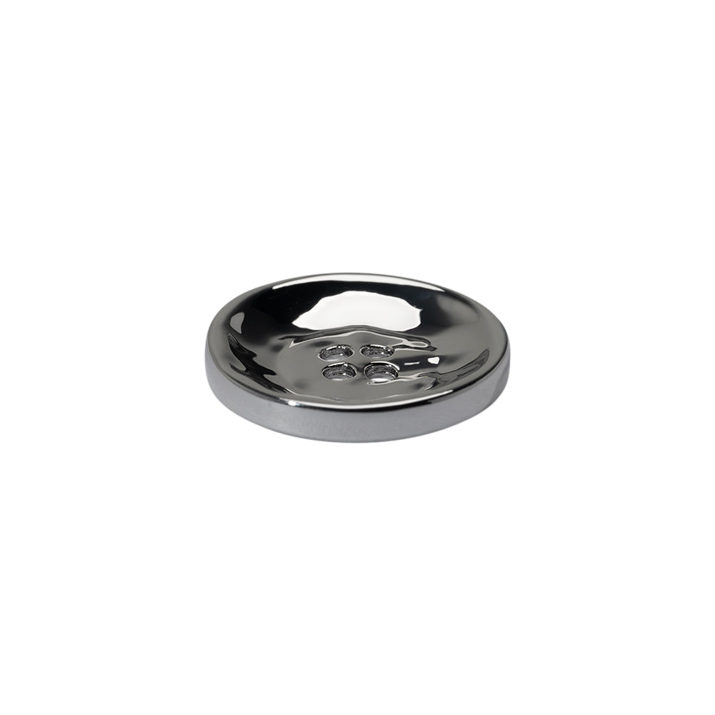 Organic Textured Metal Four-Hole Button - 27L/17mm - Nickel - Joann Fabrics