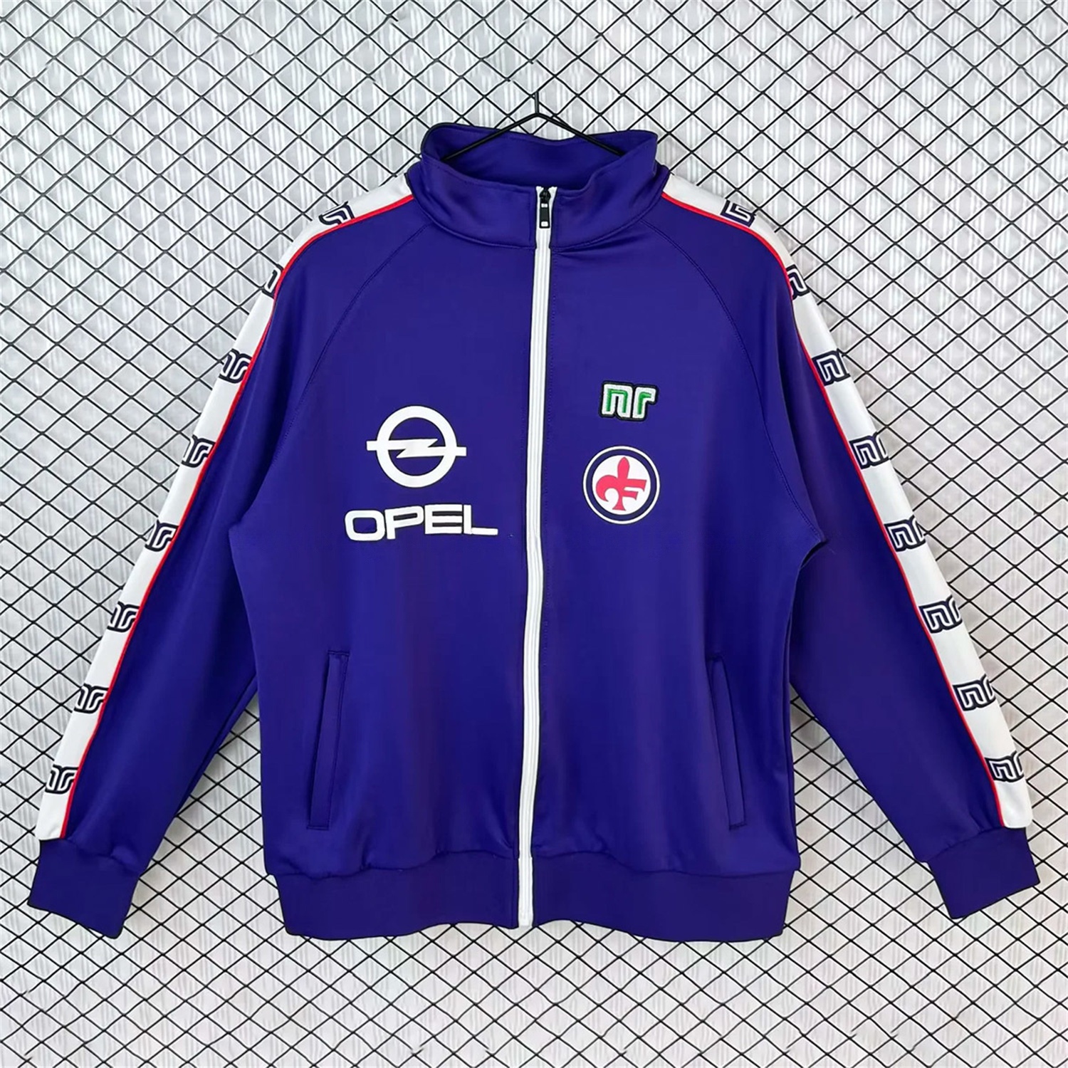 Retro Fiorentina 1985-86 Windbreaker Jacket - Blue - UnitedFutballJersey