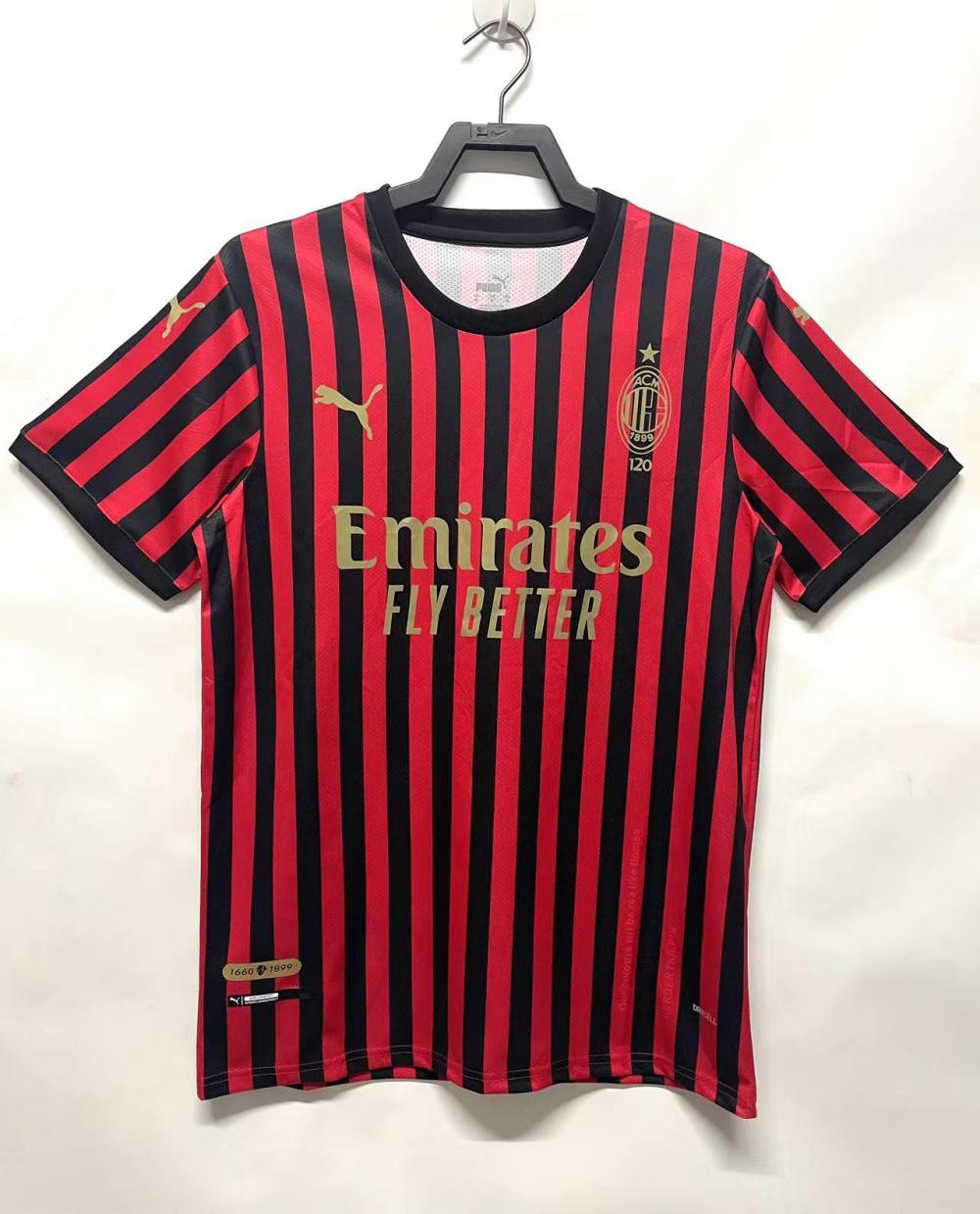 Retro AC Milan 120th Anniversary Edition Football Shirt 1:1 Thai Quality