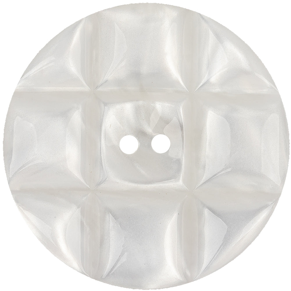 Blanc de Blanc Quilted Iridescent 2-Hole Button - 70L/44.5mm - Joann Fabrics