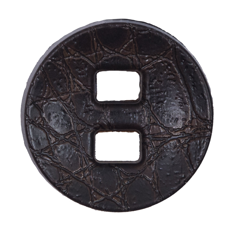 Brown Faux-Leather Plastic Button - 54L/34mm - Joann Fabrics