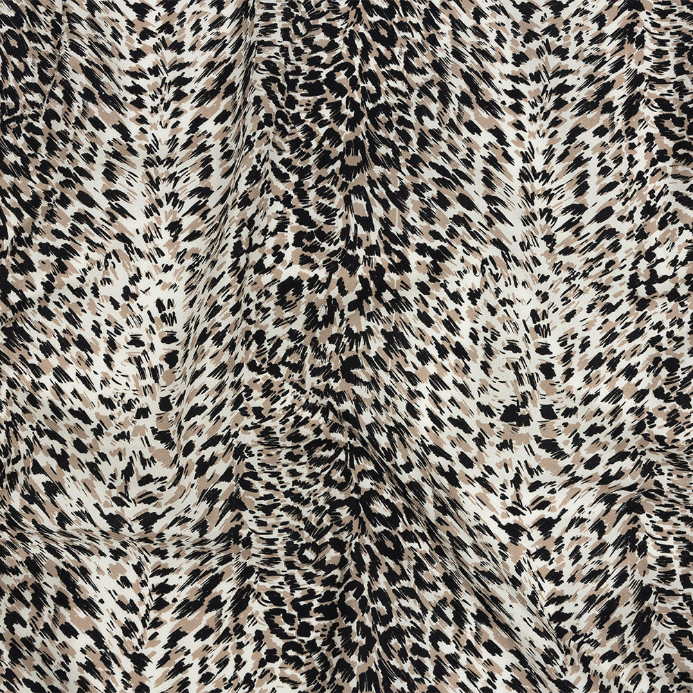 Mood Exclusive Beige Fanciful Furs Cotton Poplin - Joann Fabrics