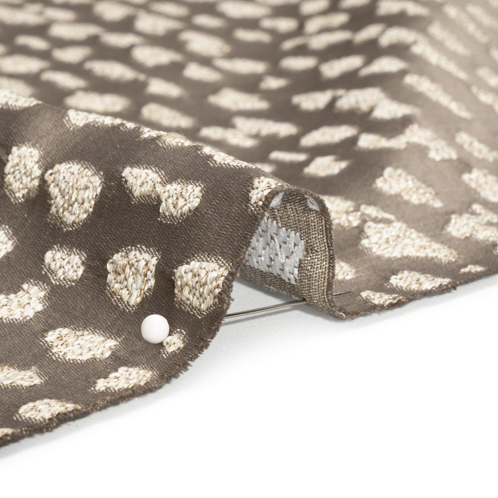Metallic Drapery Jacquard - Mole Spotted Abstract - British Imported - Joann Fabrics