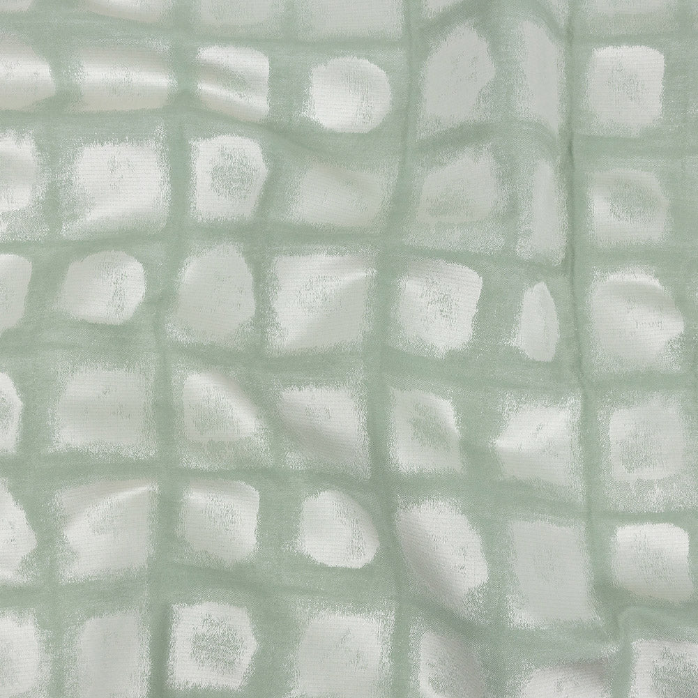 Drapery Jacquard - Sage Painterly Squares - British Imported - Joann Fabrics