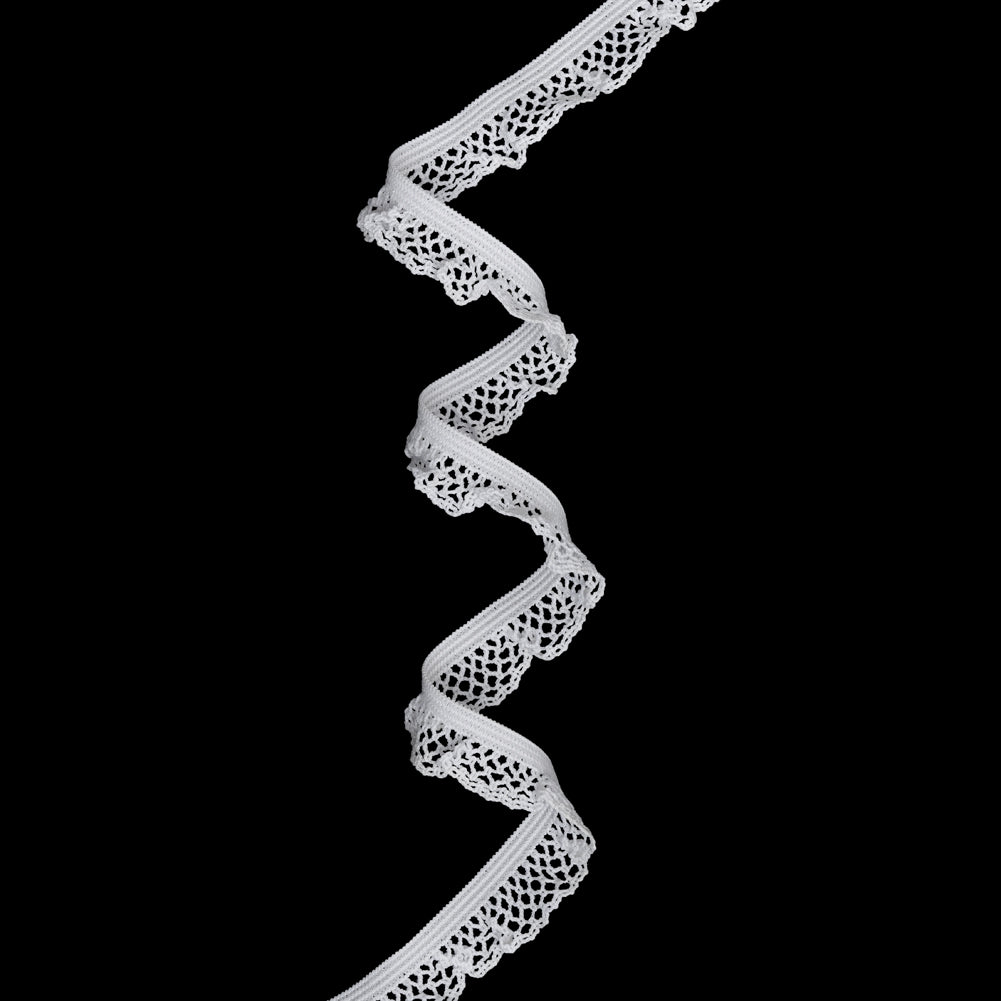 Ruffled Stretch Lace Trim - 0.625