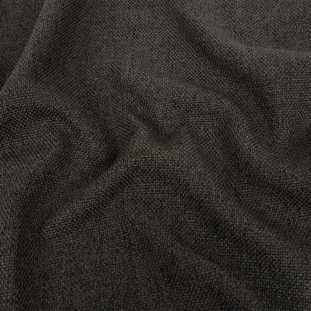 Dark Charcoal Basketwoven Polyester and Cotton Home Decor Fabric - Joann Fabrics
