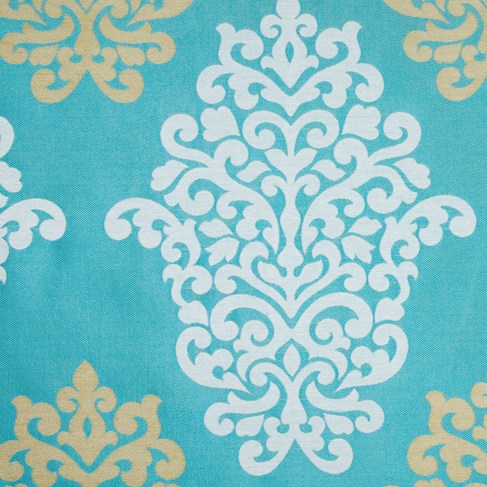 Aqua Damask Brocade - Joann Fabrics
