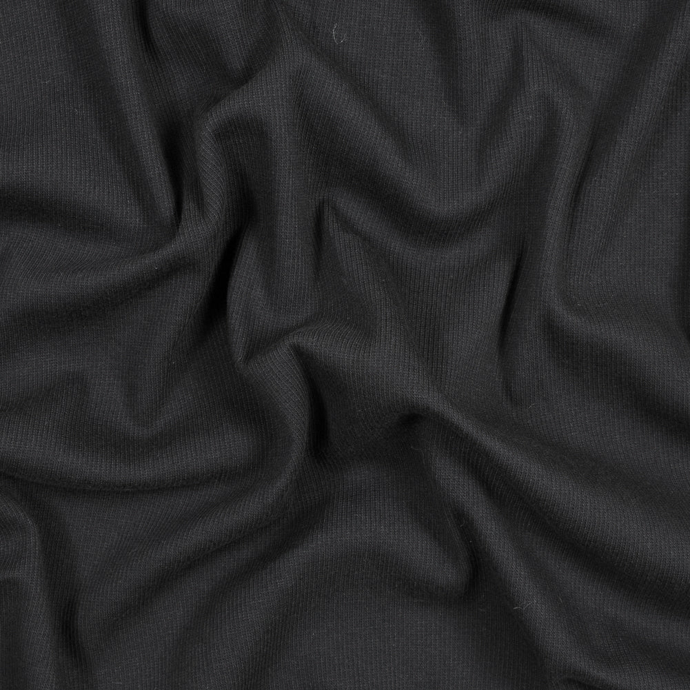 Black Cotton Rib Knit - Joann Fabrics