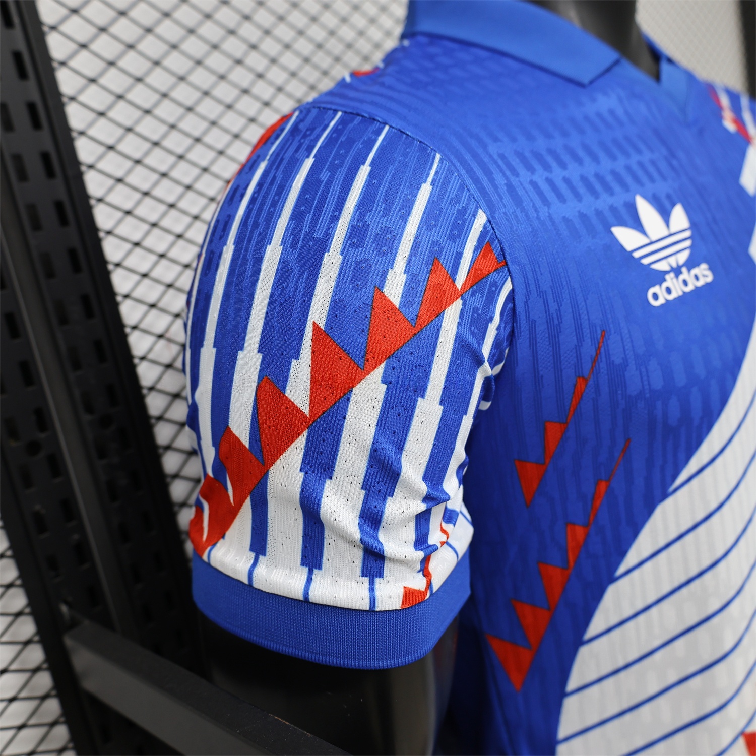 Japan 2026 Red-White Stripes Blue Special Jersey - Player Version - UnitedFutballJersey