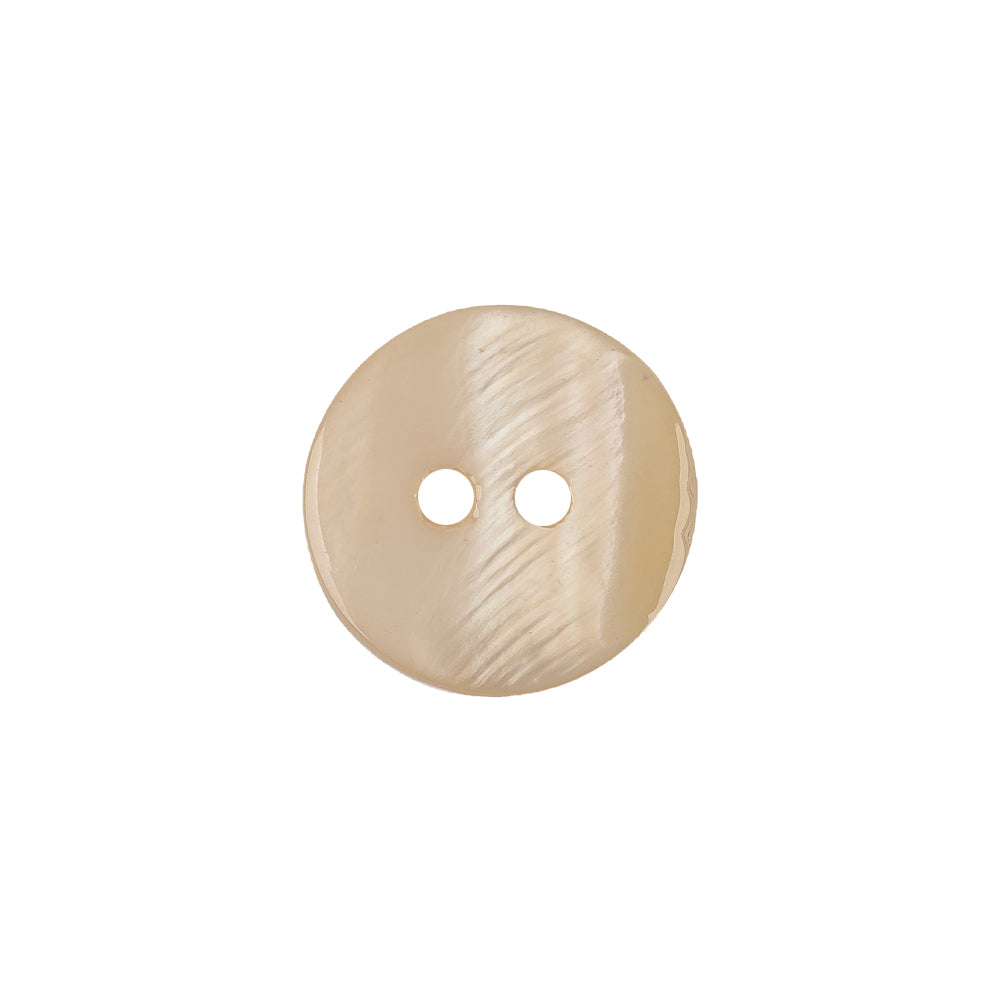 Light Hearted Beige Smooth Top 2-Hole Plastic Button - 24L/15mm - Joann Fabrics