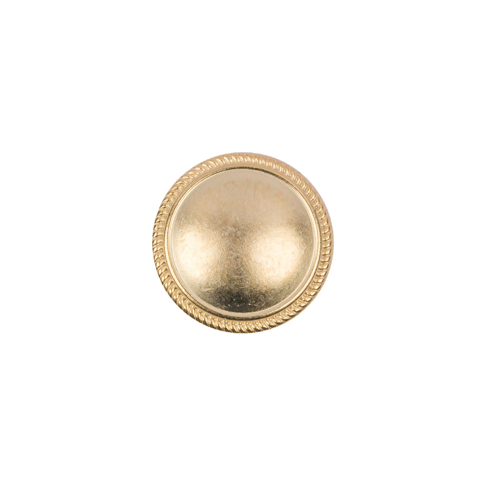 Matte Gold Brushed Metal Shank Back Button - 22L/14mm - Joann Fabrics