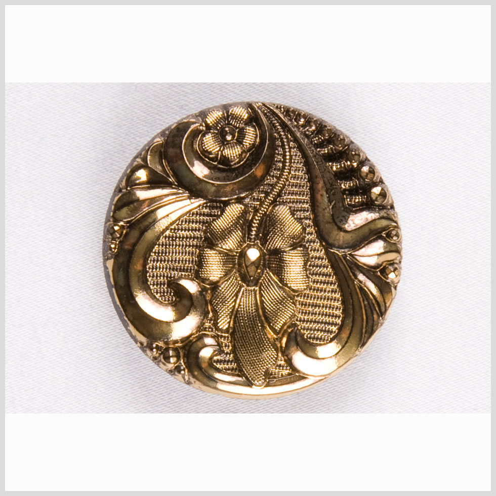 Old Gold Glass Button - 44L/28mm - Joann Fabrics