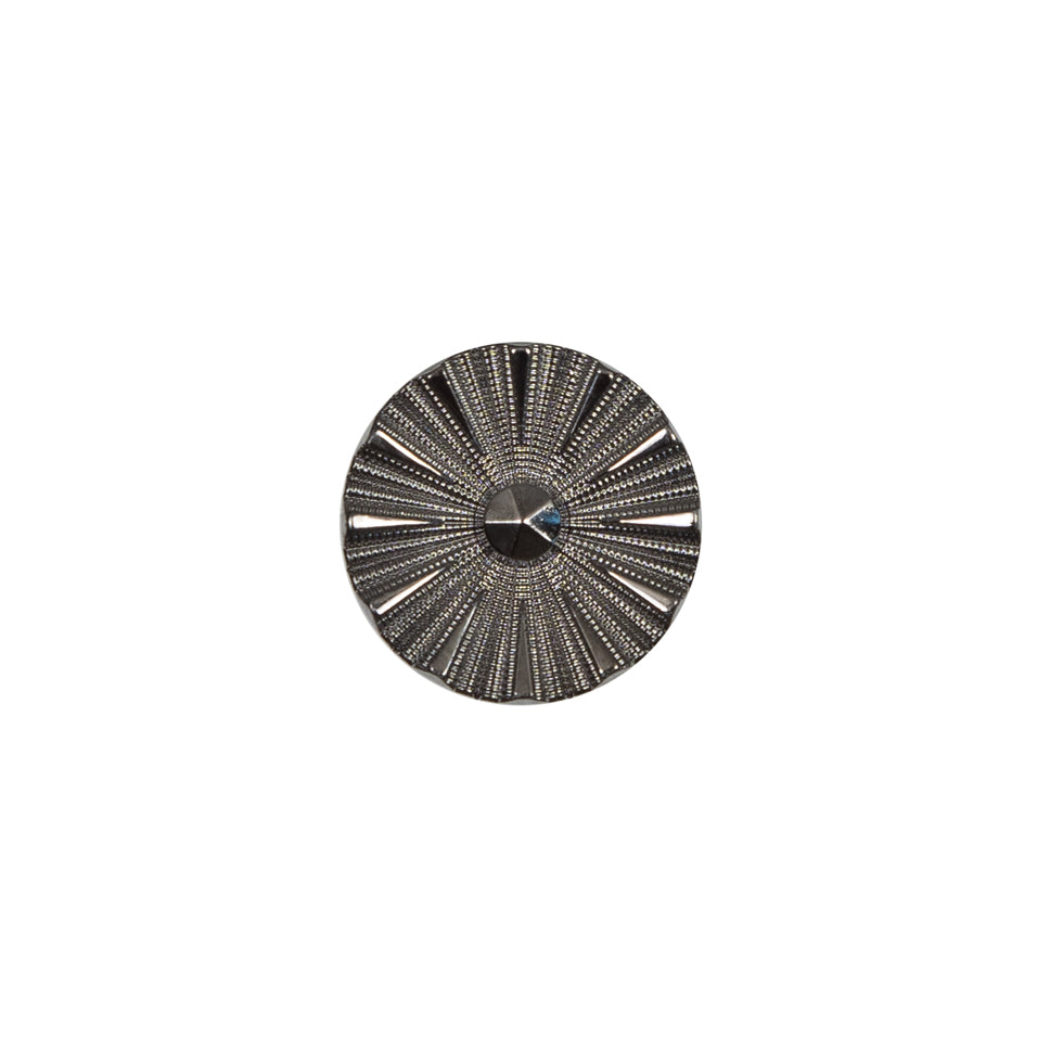Italian Gunmetal Chrome Plated Floral Nylon Button - 20L/12.5mm - Joann Fabrics