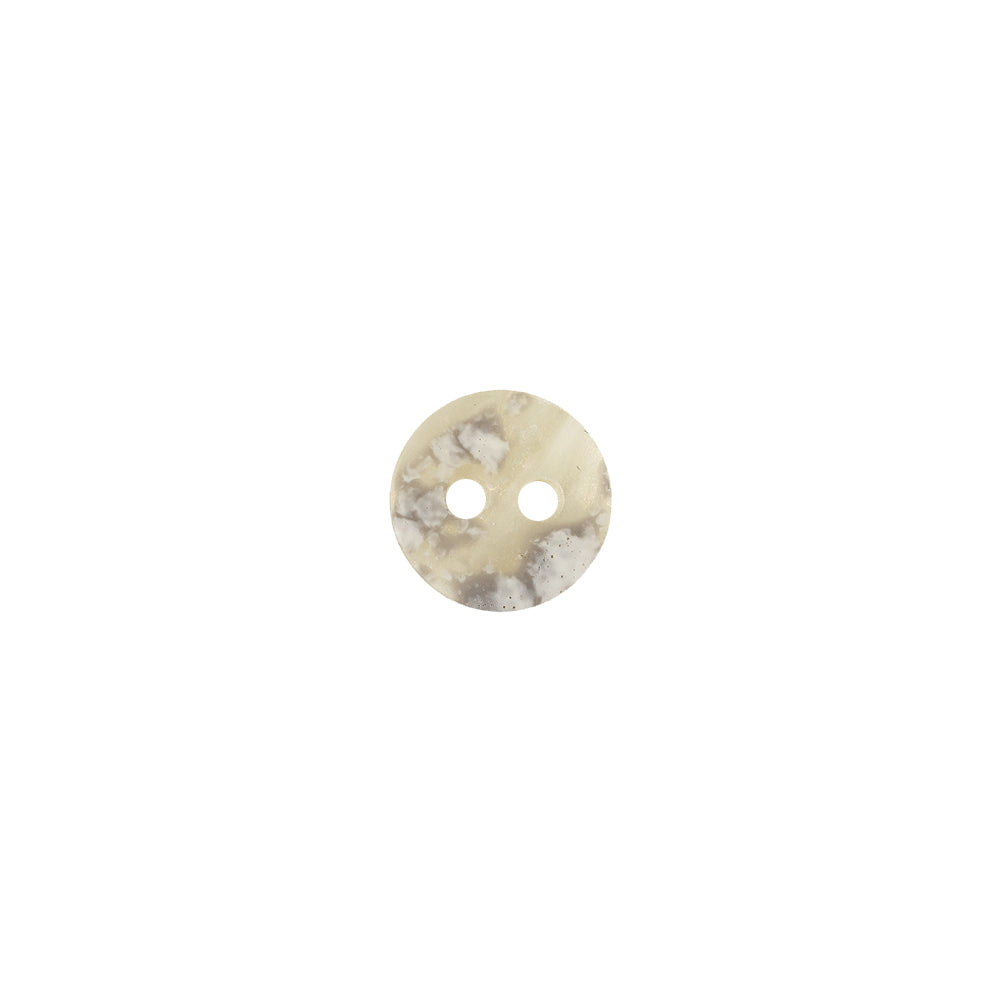 Ivory and Beige Striated Faux-Shell 2-Hole Plastic Button - 14L/9mm - Joann Fabrics