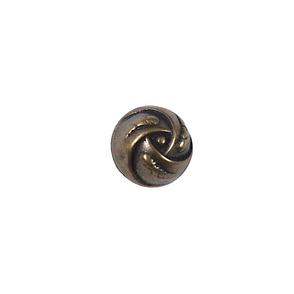 Antique Gold Etched Dome-Shaped Metal Button - 18L/11.5mm - Joann Fabrics