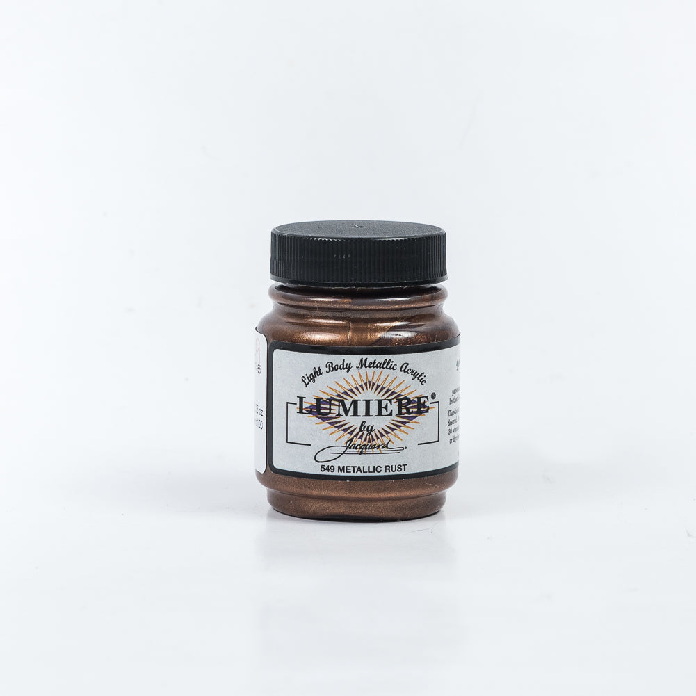 Jacquard Lumiere Textile Paint - 549 Metallic Rust - Light Body Metallic Acrylic - Joann Fabrics