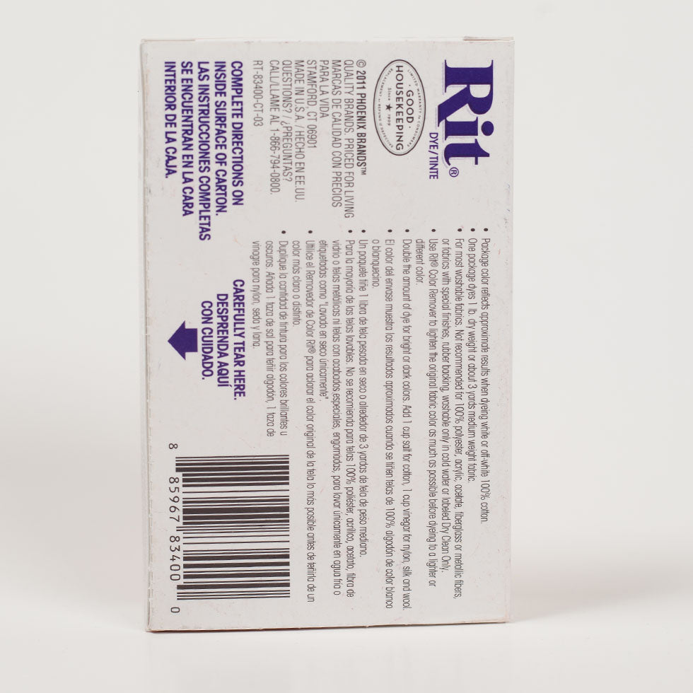 Rit All-Purpose Box Fabric Dye - Black - 1 1/8oz - Joann Fabrics