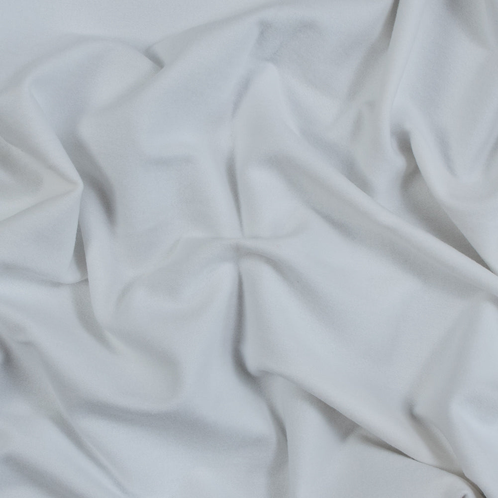 Fleece-Backed Stretch Cotton Knit - White - Cecil Collection - Joann Fabrics