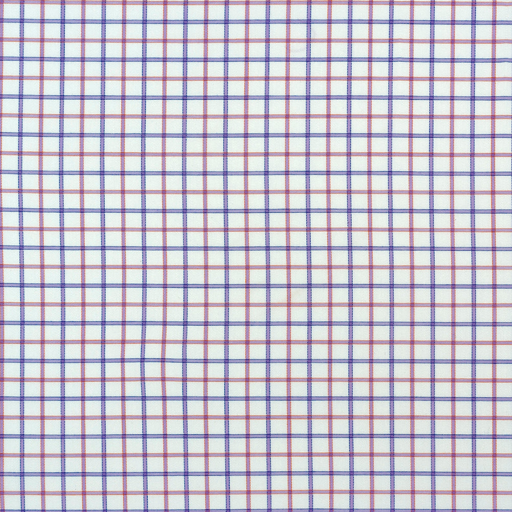 Premium Light Purple and Pink Tattersall Checkered Cotton Shirting - Joann Fabrics