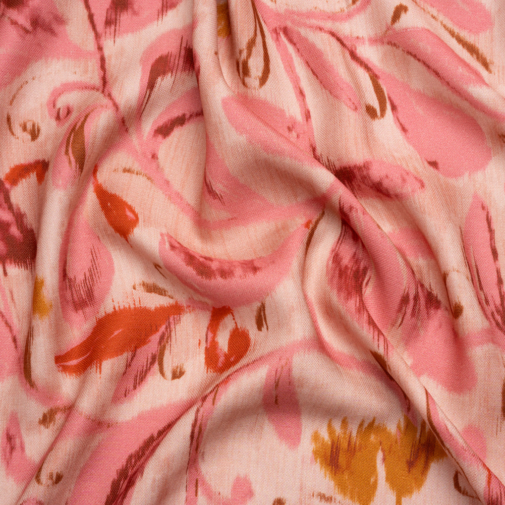 Mood Exclusive Pink Sun Showers Viscose Woven - Joann Fabrics