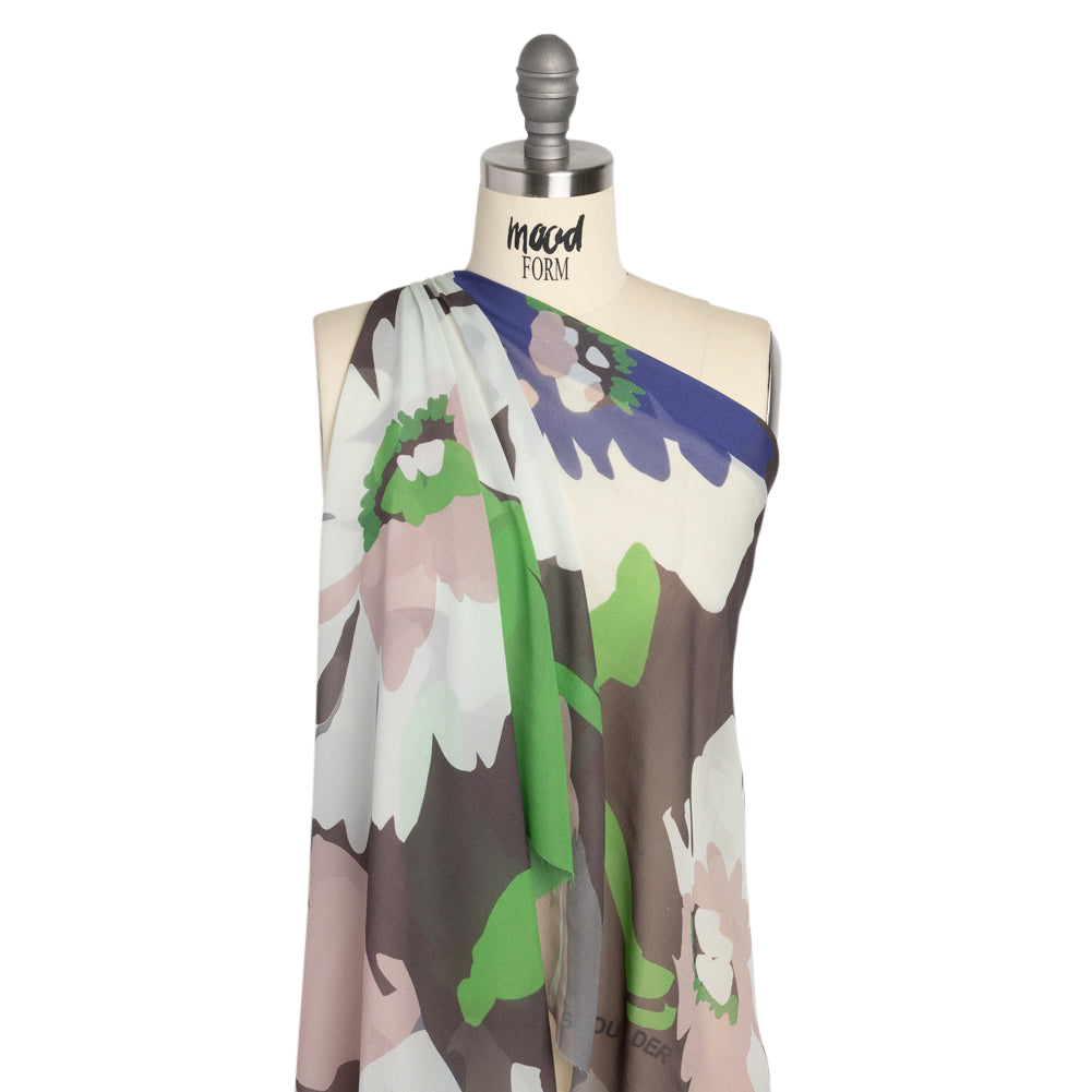 Mood Exclusive Taupe Garden Giants Viscose Chiffon - Joann Fabrics