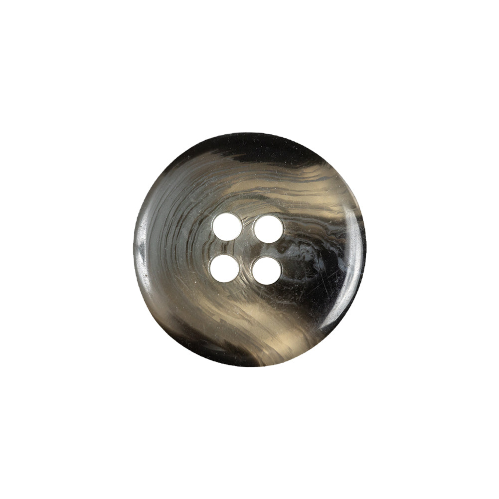 Charcoal and Dove Gray Translucent Swirl 4-Hole Shallow Plate Button - 32L/20mm - Joann Fabrics