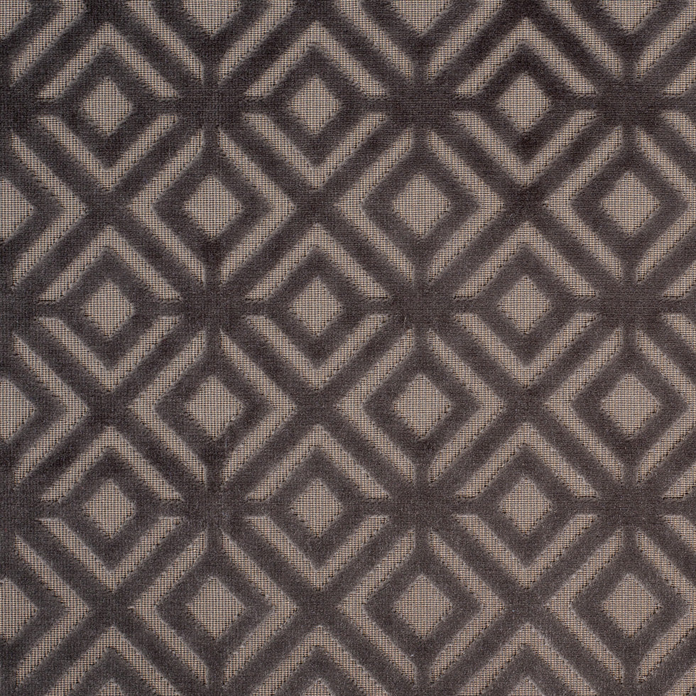 Brown Geometric Cut Velvet - Joann Fabrics