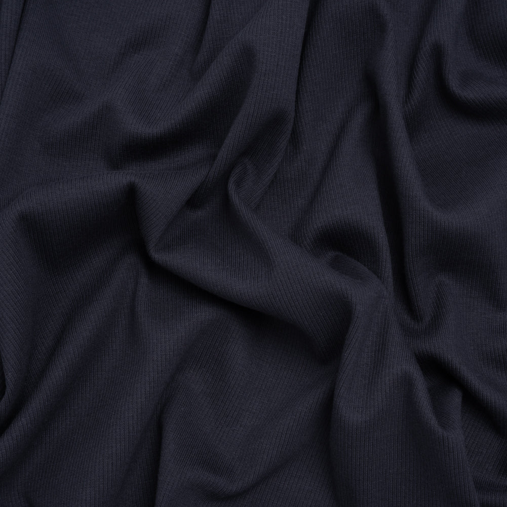 Stretch Cotton 2x2 Rib Knit - Navy - Deadstock - Joann Fabrics