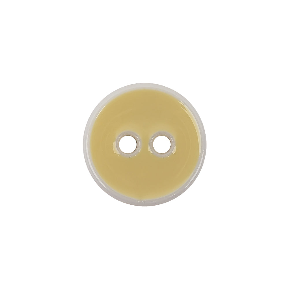 Italian Sunny Side Up and White Two Hole Plastic Button - 28L/18mm - Joann Fabrics