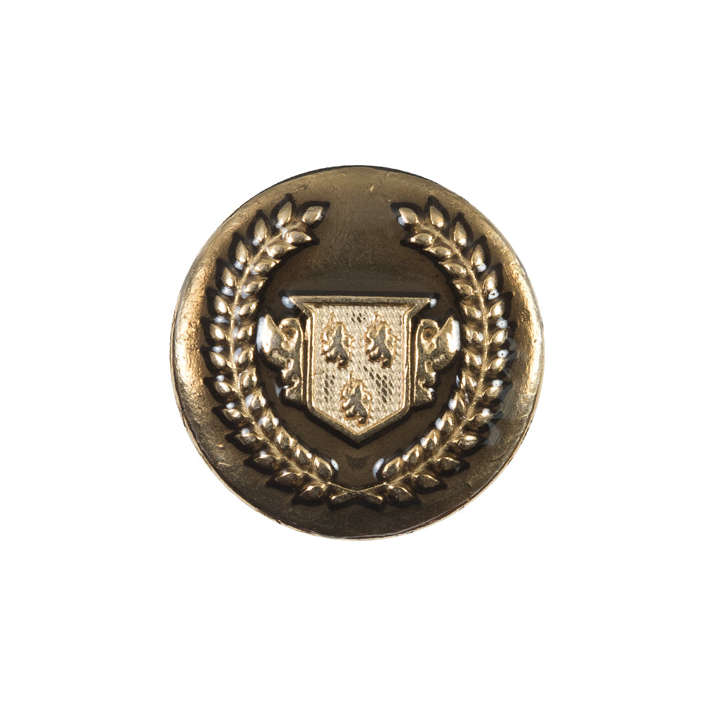 Italian Gold Metal Emblem Button - 36L/23mm - Joann Fabrics