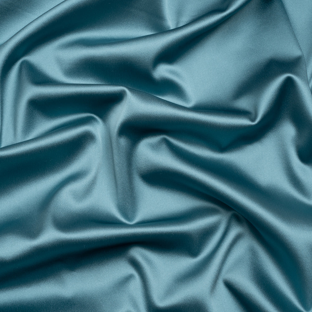 Stretch Satin Made in Italy - Country Blue with White Backing - Premium Collection - Joann Fabrics