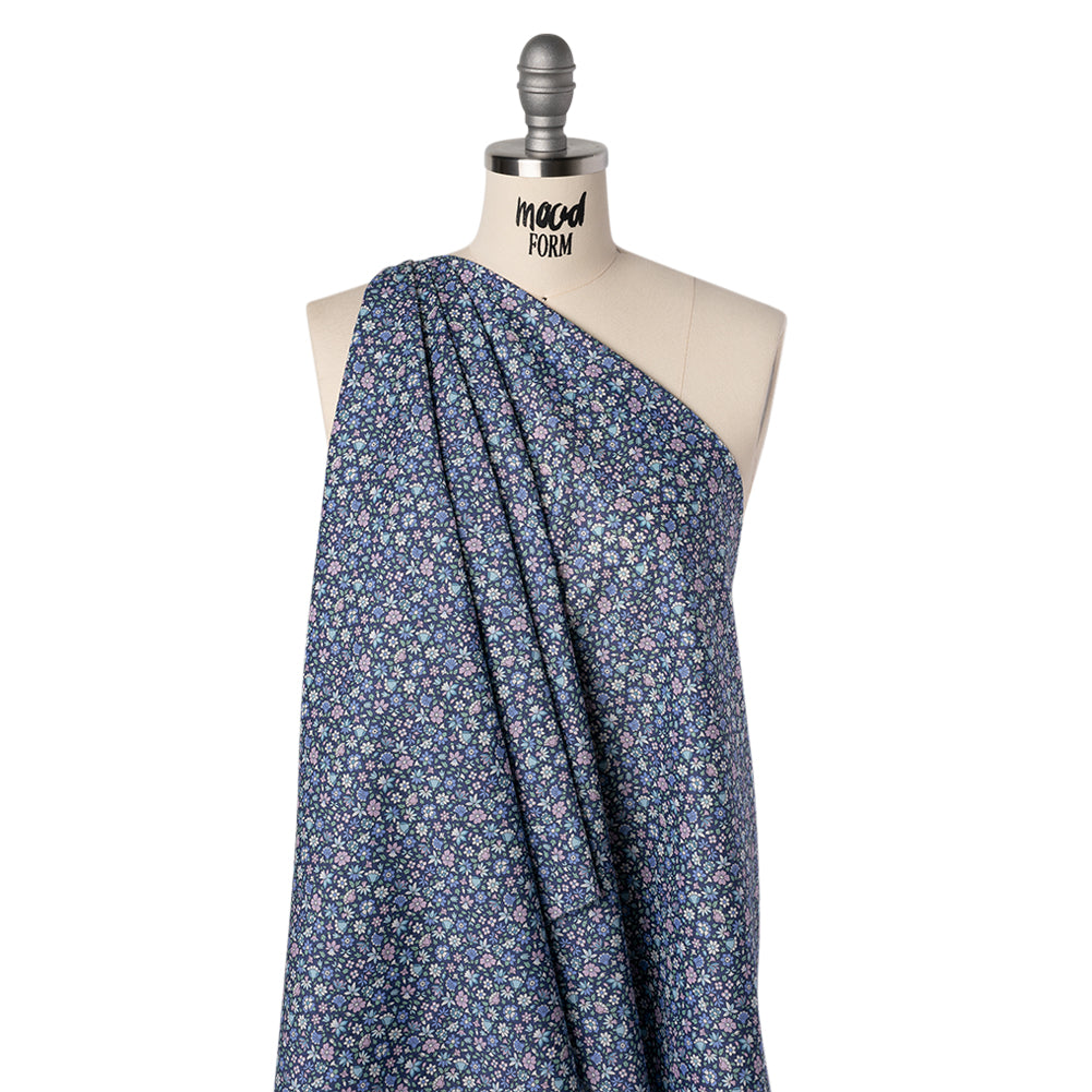 Liberty Fabrics Tana Lawn® - Meera Blue - Blue, Mint and White Simple Floral - Joann Fabrics