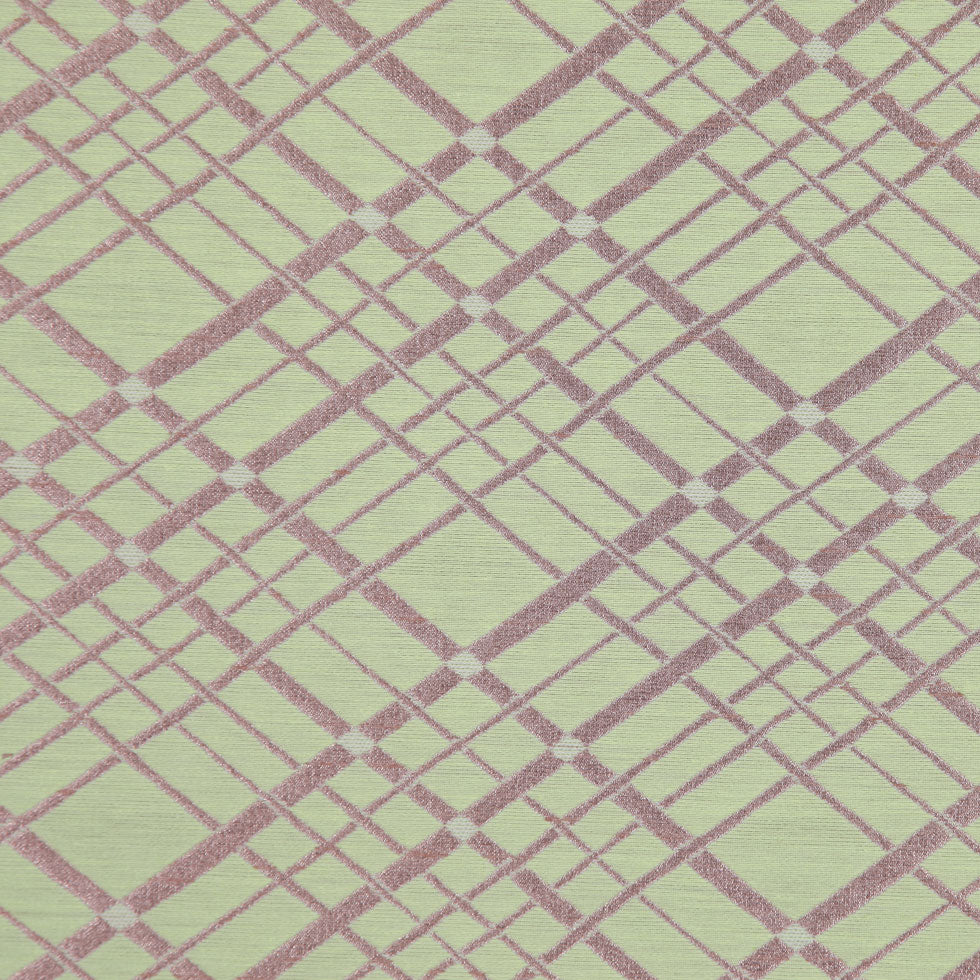 Muted Gold and Lime Double-Faced Italian Geometric Brocade - Joann Fabrics