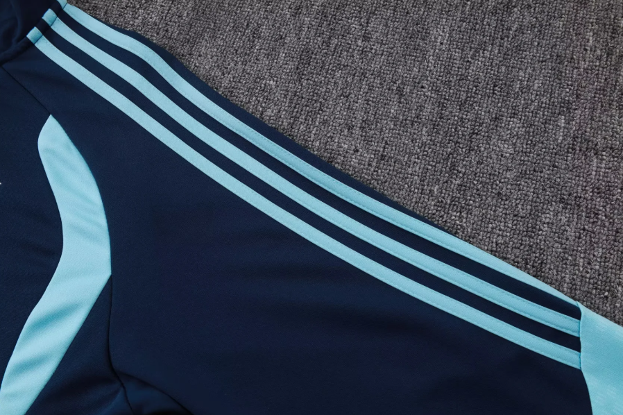 2025/2026 Argentina Half-Pull Training Suit Royal Blue Jersey Set