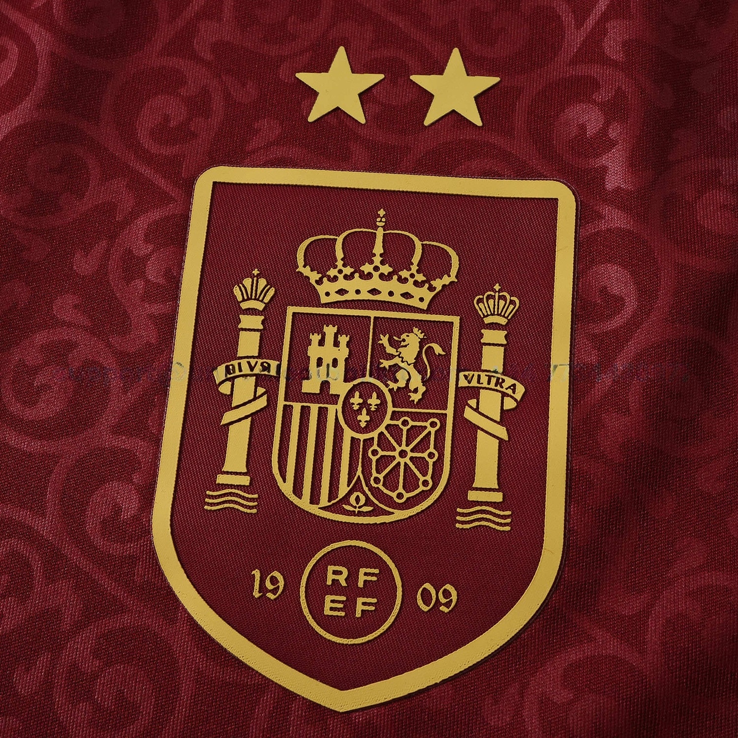 【Two-Crown Star】Spain 2026 Third Wine Red Jersey - Fans Version - UnitedFutballJersey