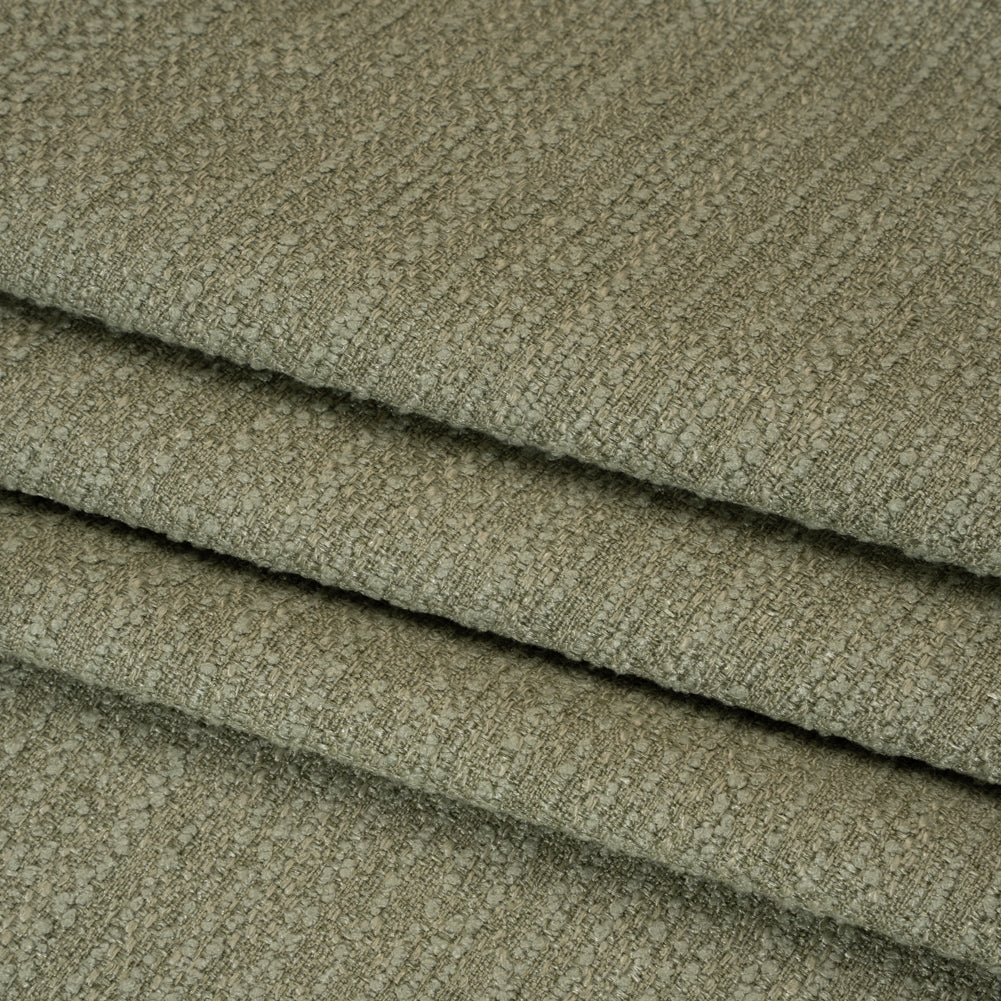 Textured Recycled Polyester Woven - Pistachio Boucle Stripes - British Imported - Joann Fabrics