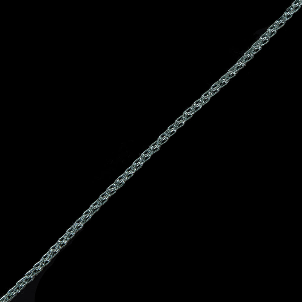 Italian Metallic Glacier Blue Crochet Chain - 0.125