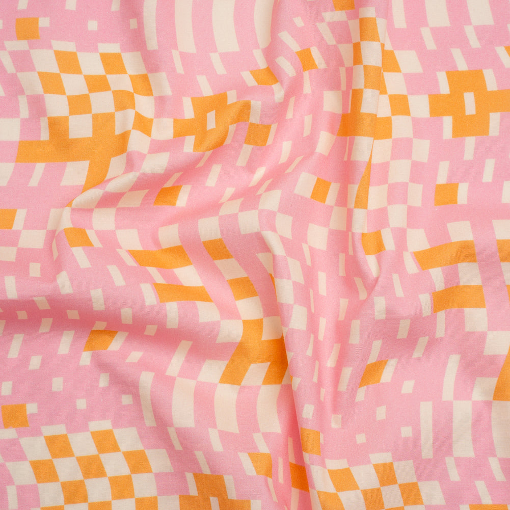 Mood Exclusive Pink Stay Wavy Baby Stretch Cotton Poplin - Joann Fabrics
