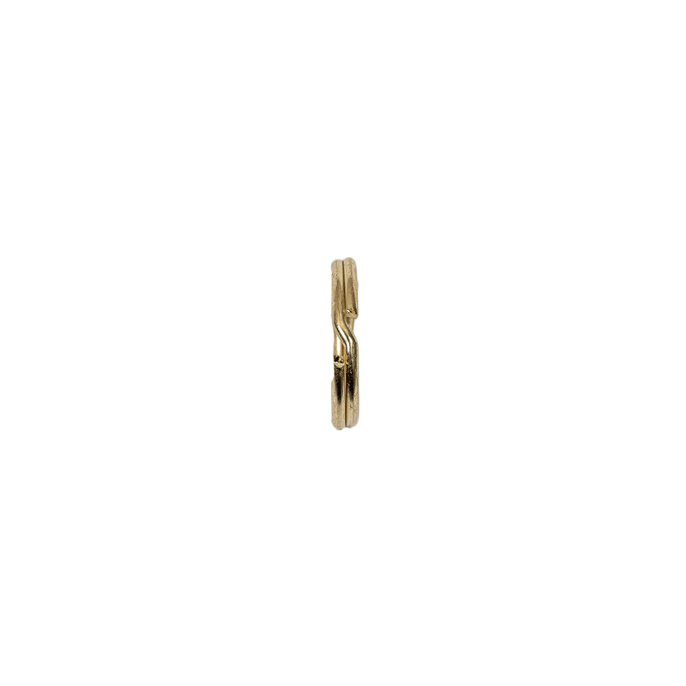 Gold Metal Split Keychain Ring - 0.375
