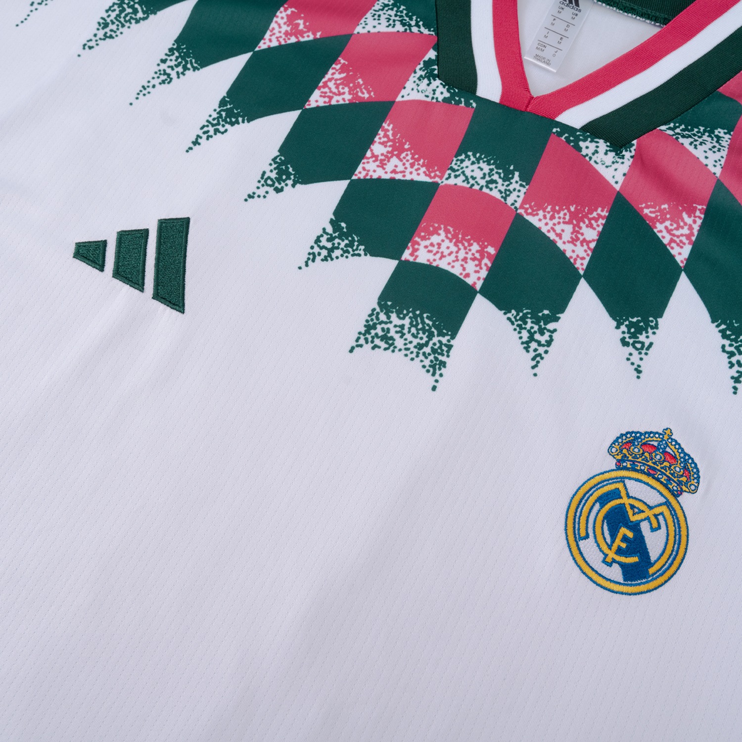Real Madrid 26-27 Retro Style Short-Sleeve Training Set - White Top & Dark Green Shorts - UnitedFutballJersey