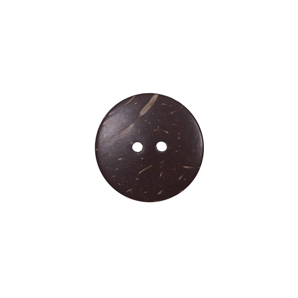 Italian Brown Leafy Etched Coconut Button - 24L/15mm - Joann Fabrics