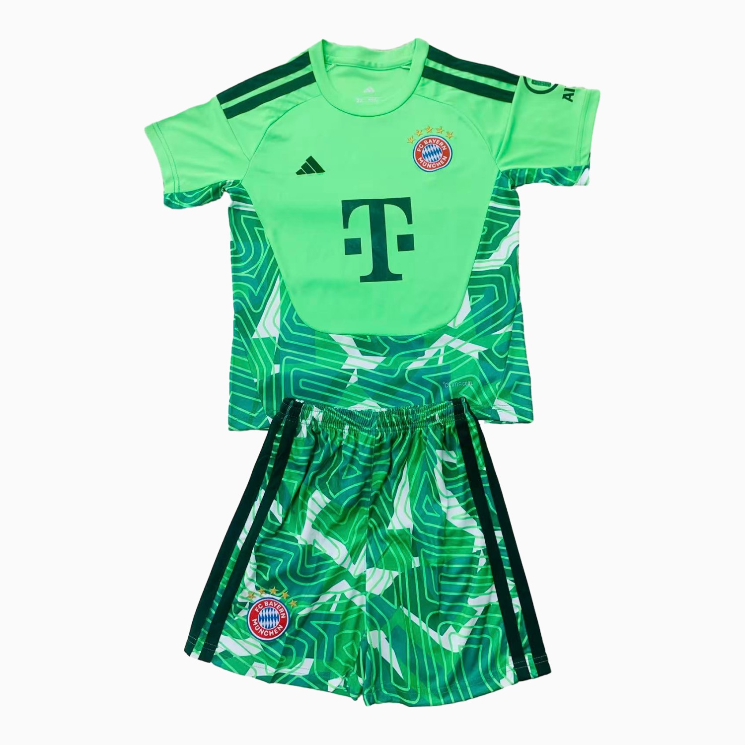Bayern Munich 26-27 Green Goalkeeper Men's Adult Jersey Set - Fans Version - UnitedFutballJersey