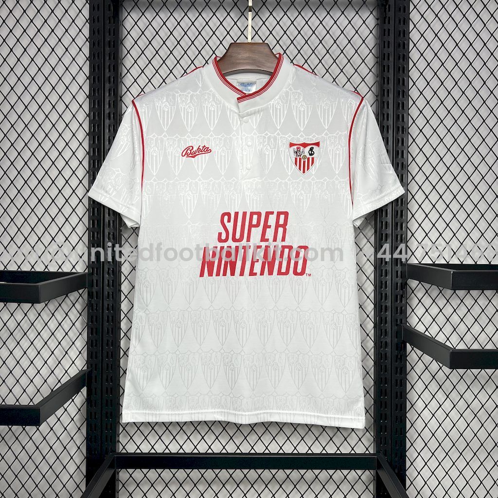 Retro Sevilla FC 1991-92 Home Jersey - UnitedFutballJersey