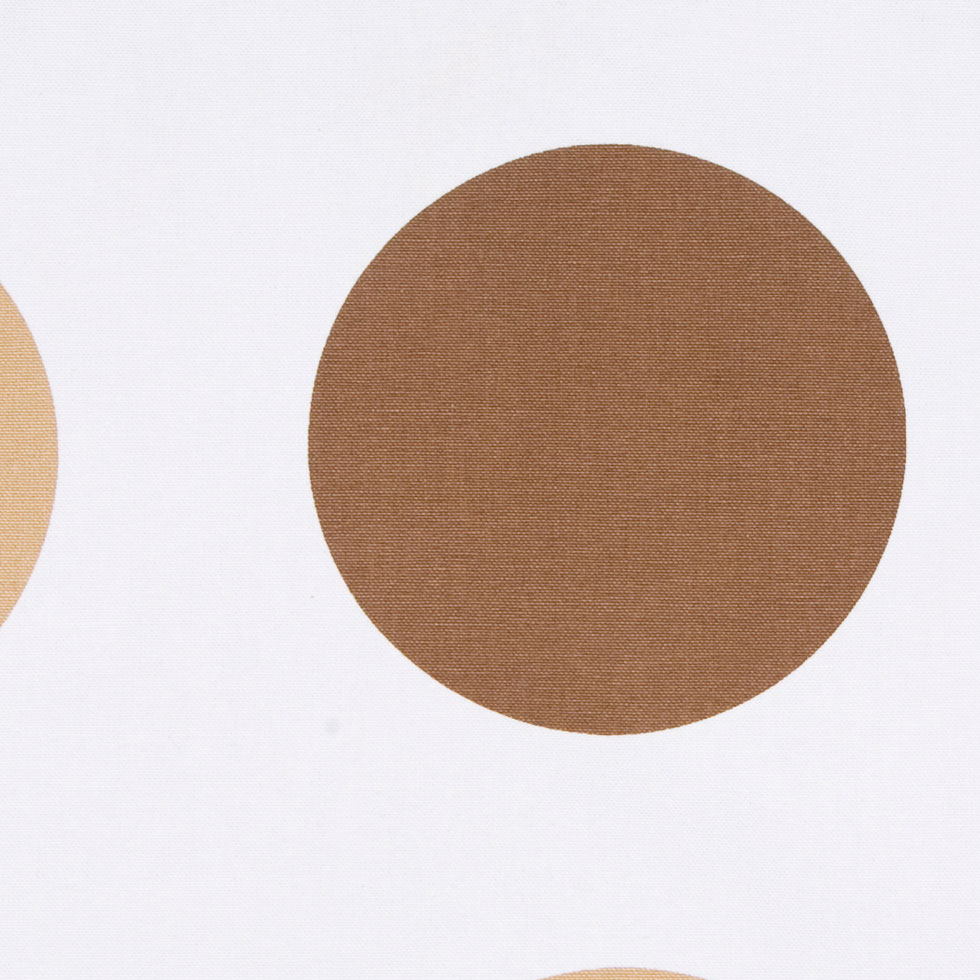 Off-White/Chocolate/Tan Polka Dots Canvas - Joann Fabrics
