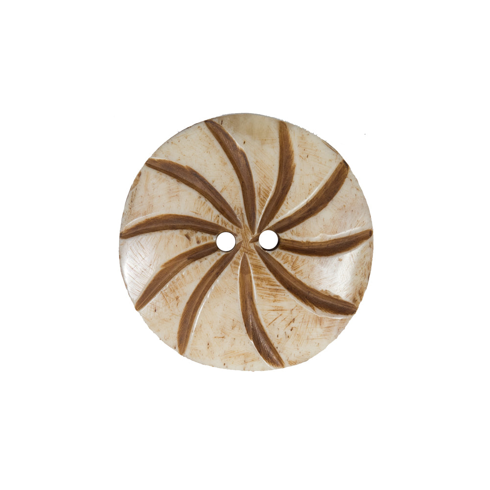 Natural Etched Bone Button - 36L/23mm - Joann Fabrics