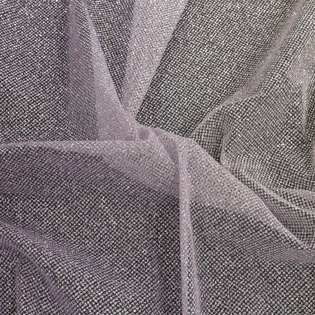 Ombre Tulle with Metallic Platinum Glitter - Lilac and White - Starlet Collection - Joann Fabrics