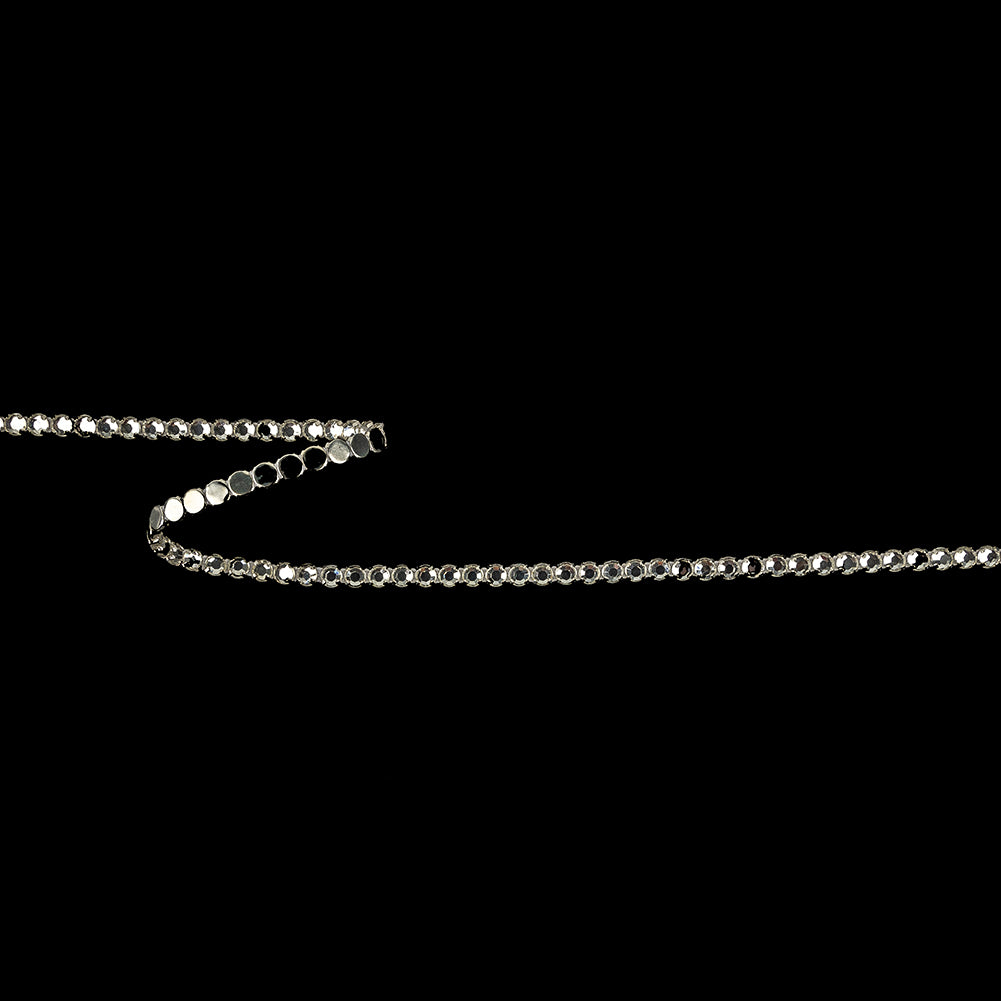 Vintage Swarovski One Row Crystal and Silver Rhinestone Trimming - 0.1875