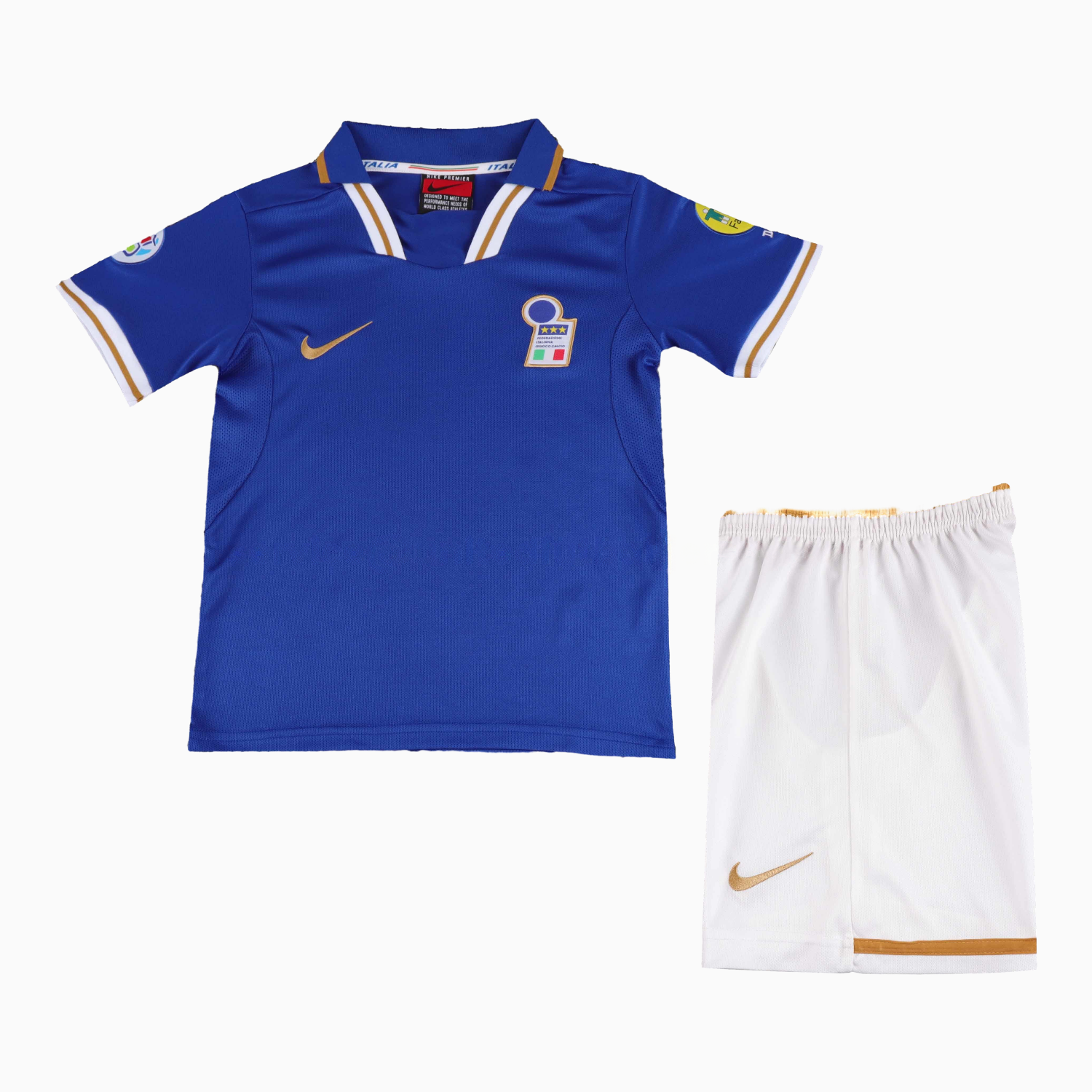 Retro Italy 1996 Home Kids Kit - UnitedFutballJersey