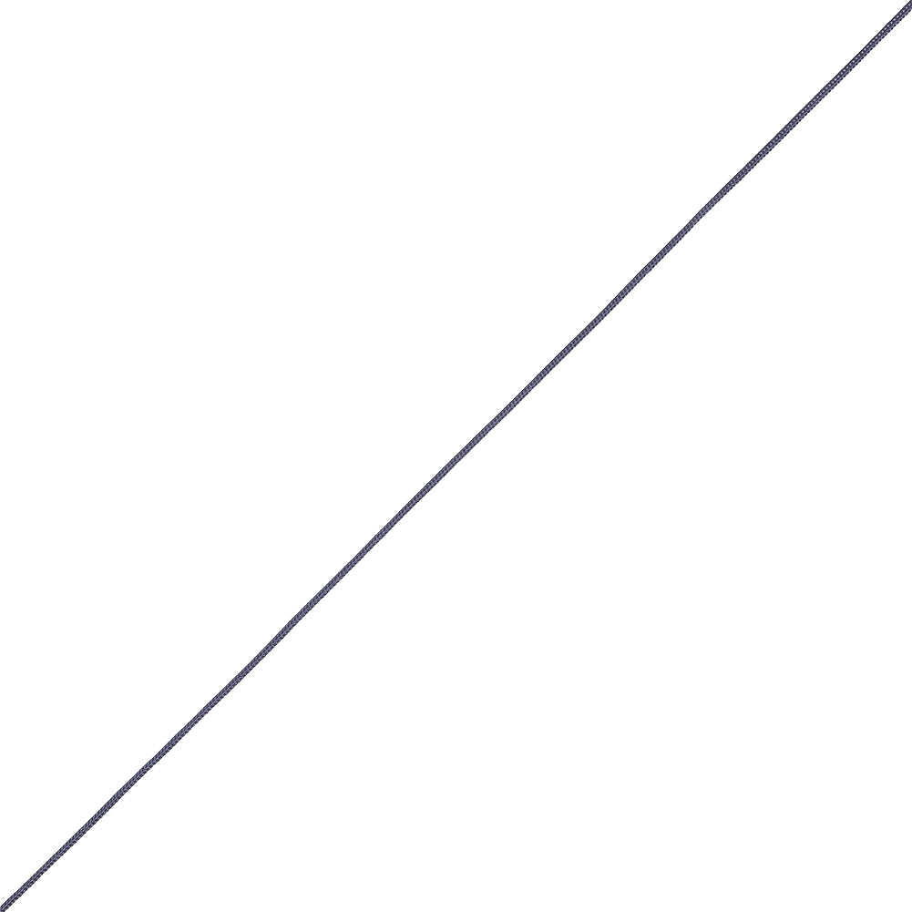 Maritime Blue Cotton Blend Braided Cord with White Lip - 0.25