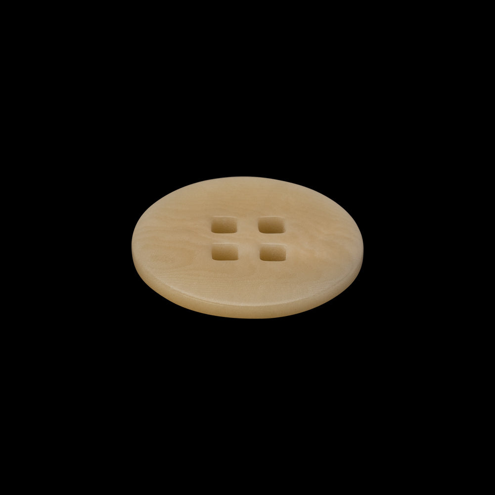 Plastic 4-Hole Button - 32L/20mm - Beige Subtle Marbling with Square Holes - Joann Fabrics